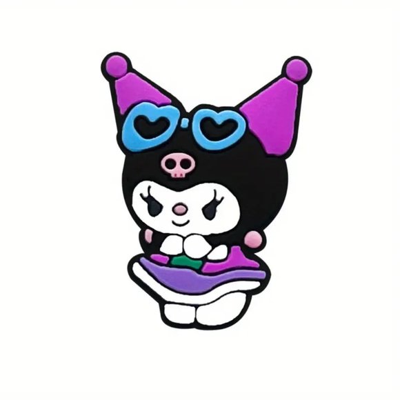 **NEW - 9 pcs** CUTE Sanrio Kuromi Shoe Charms for Your Crocs - Picture 5 of 8